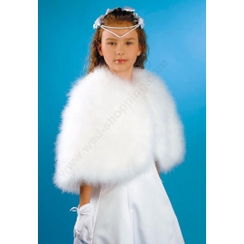 Kommunioncape aus Marabou-Federn