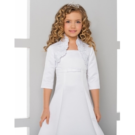 Kommunion Satin Spitze Bolero