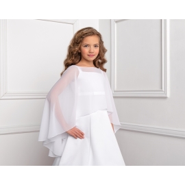 Kommunion Umhang aus Chiffon für Mädchen