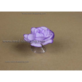 Lila Rosen mit Saugnäpfen für Hochzeitsauto Dekoration