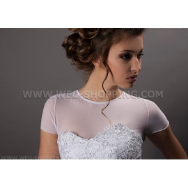 Stretchtüll  Brautbolero für Hochzeit Kurze Ärmeln