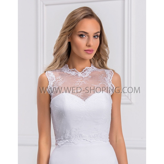 Ärmelloses Spitzentop Hochzeit