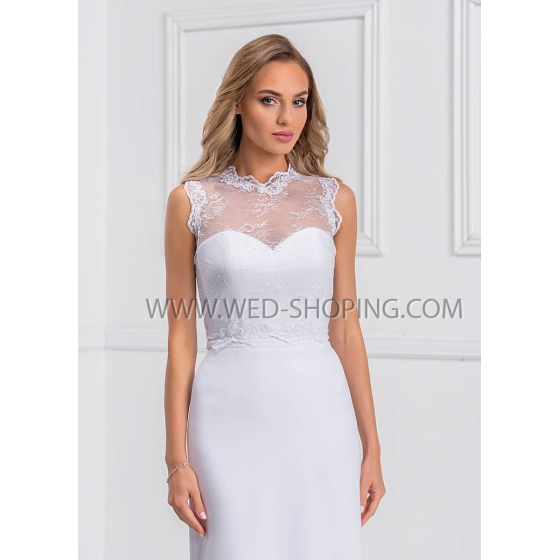 Ärmelloses Spitzentop Hochzeit