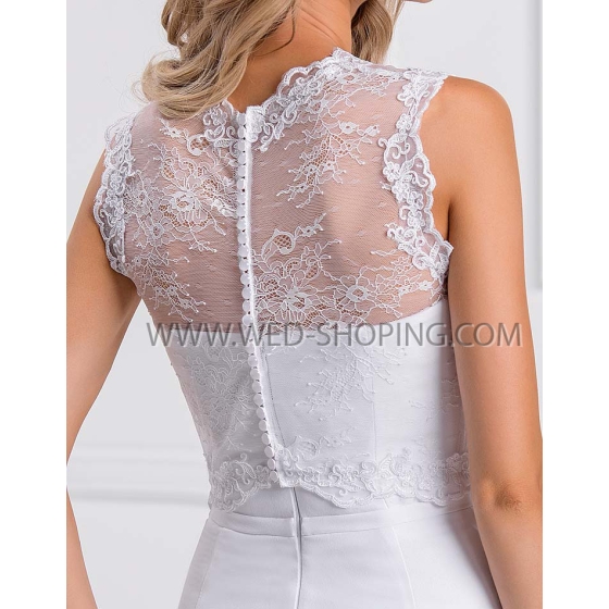 Ärmelloses Spitzentop Hochzeit