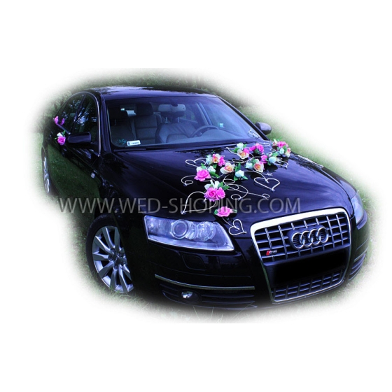 Autoschmuck für Hochzeit