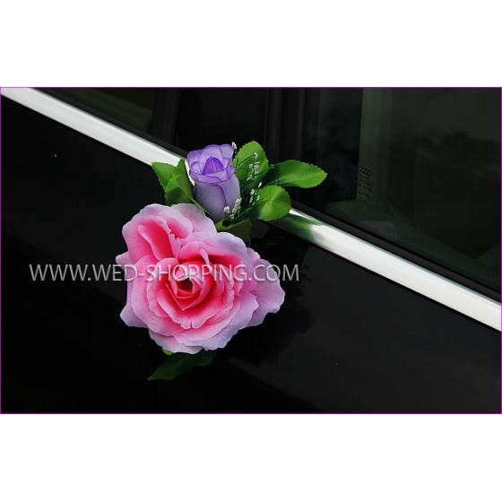 Blumenschmuck für Hochzeitsauto