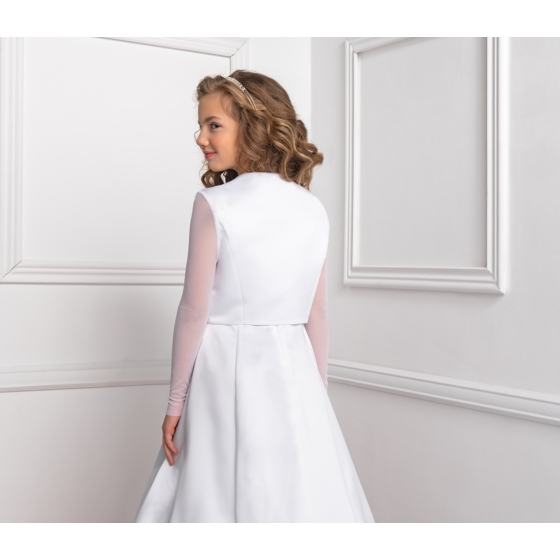 Bolero aus Satin zum Kommunionkleider
