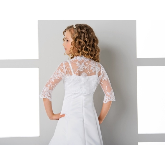 Bolero aus Spitze für Blumenmädchen 2/3 Ärmeln