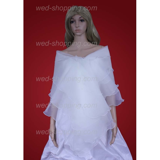 Braut Schal Stola Organza