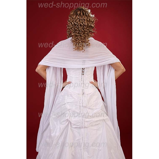 Brautschal aus Chiffon Brautkleid