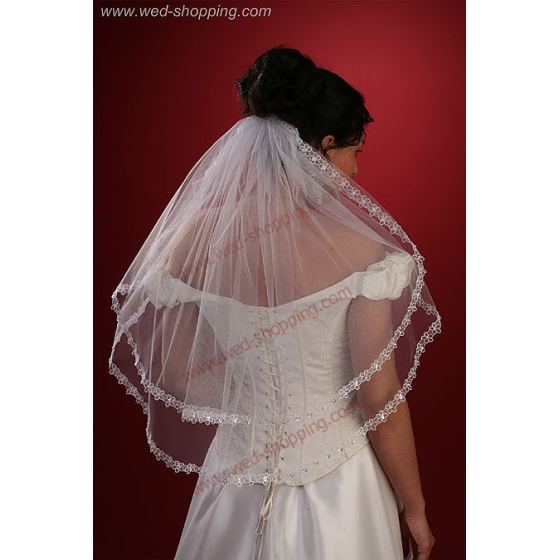 Stickerei Brautschleier