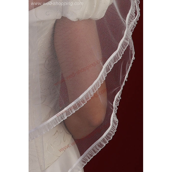 Schleier mit Chiffonband