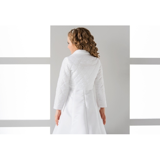 Eleganter gesteppter Bolero für Mädchen Kommunion