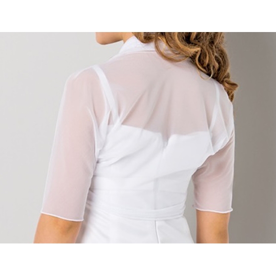 Erste Kommunion Bolero Jacket aus Tüll Kurzarm