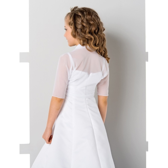 Erste Kommunion Bolero Jacket aus Tüll Kurzarm