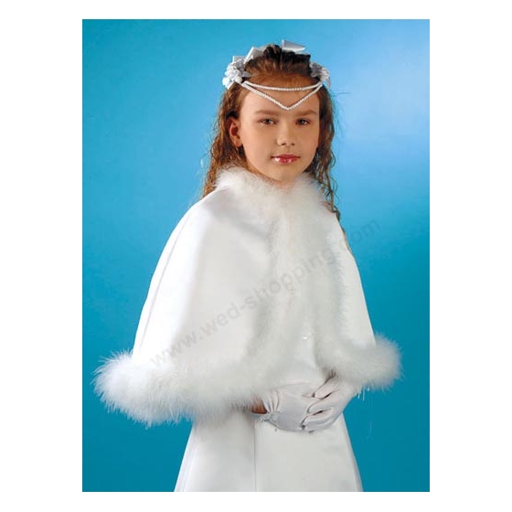 Kommunioncape aus satin
