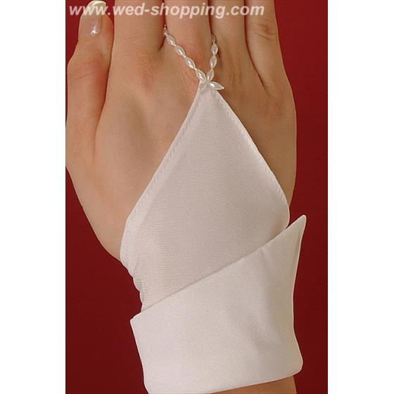 Brauthandschuhe mit Manschette - Fingerlose