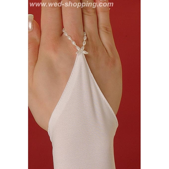 Satinhandschuhe  glatt, ohne Muster
