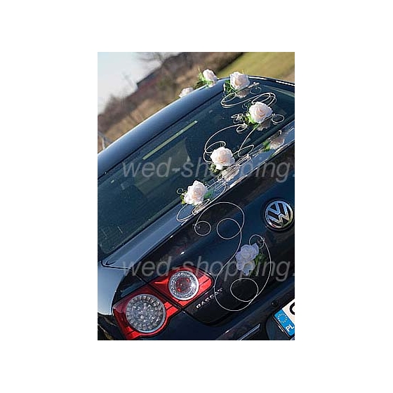 Hochzeitsauto Deko Weisse Blumen