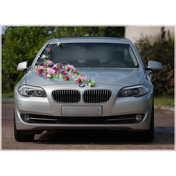 Hochzeitsblumen Auto Dekoration Hochzeit Rosa Weiß