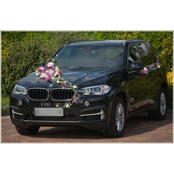Hochzeitsblumen Auto Dekoration Hochzeit Rosa Weiß
