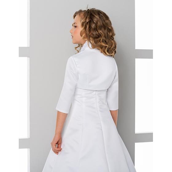 Kommunion Satin Spitze Bolero