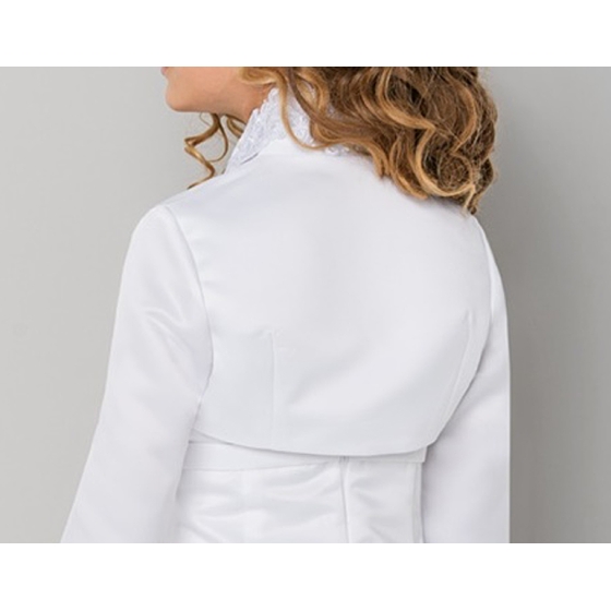 Kommunion Satin Spitze Bolero