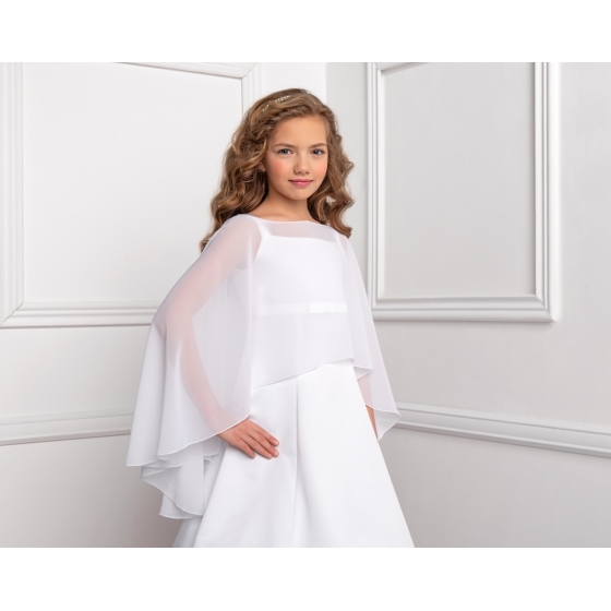 Kommunion Umhang aus Chiffon für Mädchen