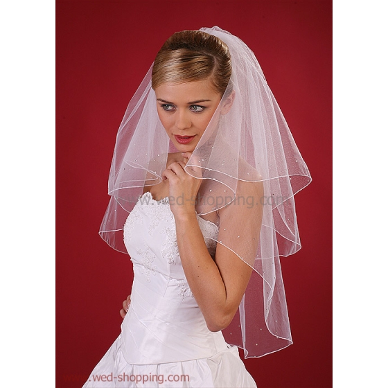 Brautschleier Swarovski Strass Steine