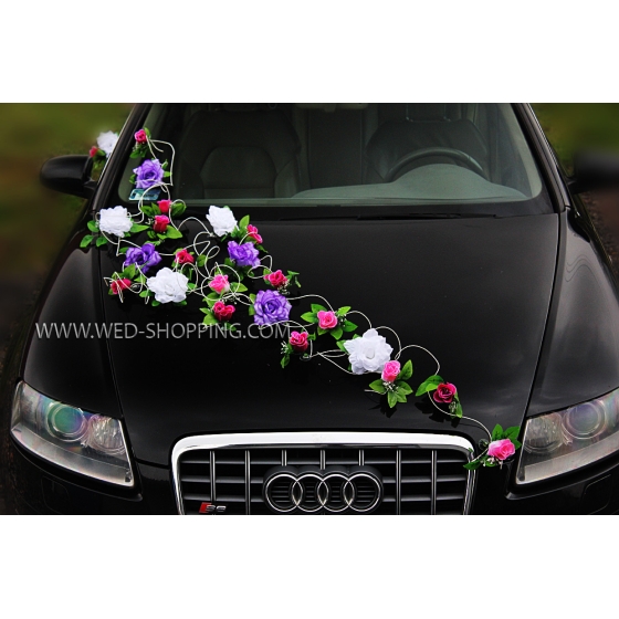 Blumenschmuck fÃ¼r Hochzeitsauto