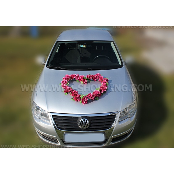 Burgunder künstlichen Rosen für Autoschmuck