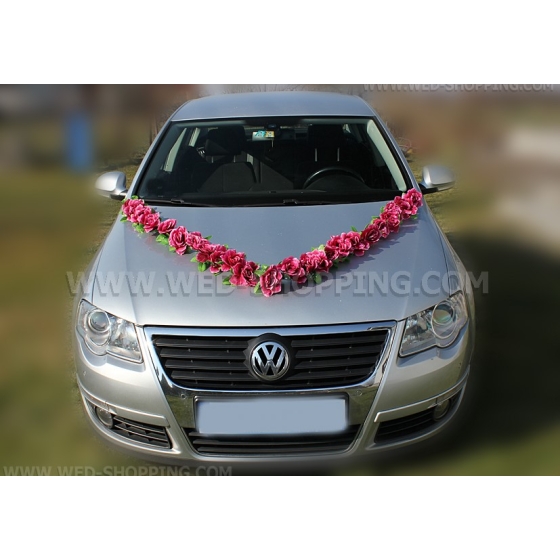 Burgunder künstlichen Rosen für Autoschmuck