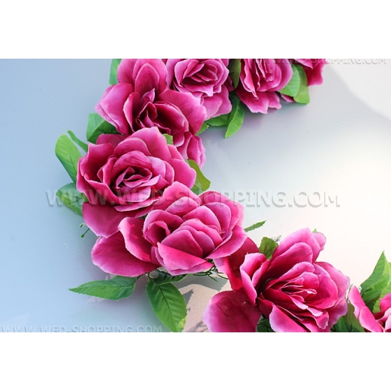 Burgunder künstlichen Rosen für Autoschmuck