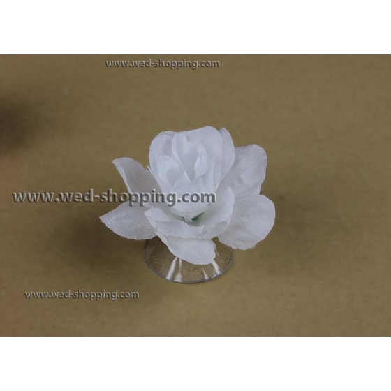 Weiße Rosen mit Saugnäpfen für Hochzeit Auto Dekoration