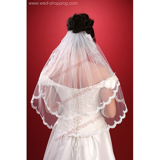 Brautschleier mit Spitze