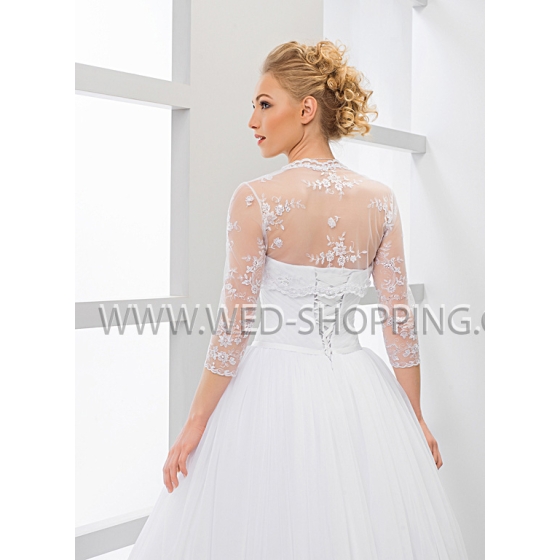 Hochzeit Bolero aus Spitze mit Pailletten