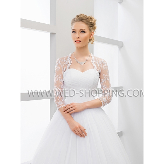 Hochzeit Bolero aus Spitze mit Pailletten