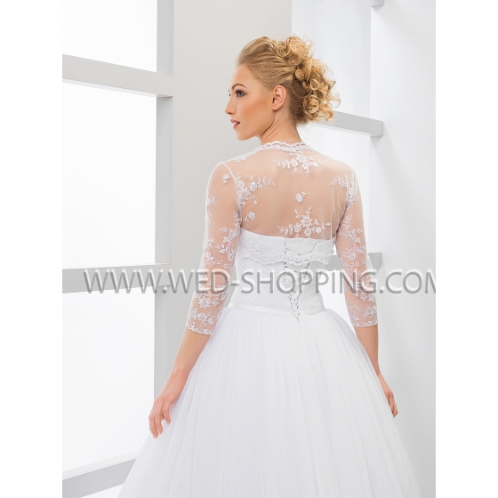 Hochzeit Bolero aus Spitze mit Pailletten