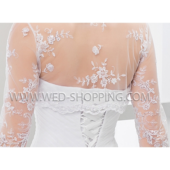 Hochzeit Bolero aus Spitze mit Pailletten