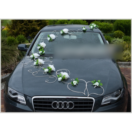 Autoschmuck für Hochzeit